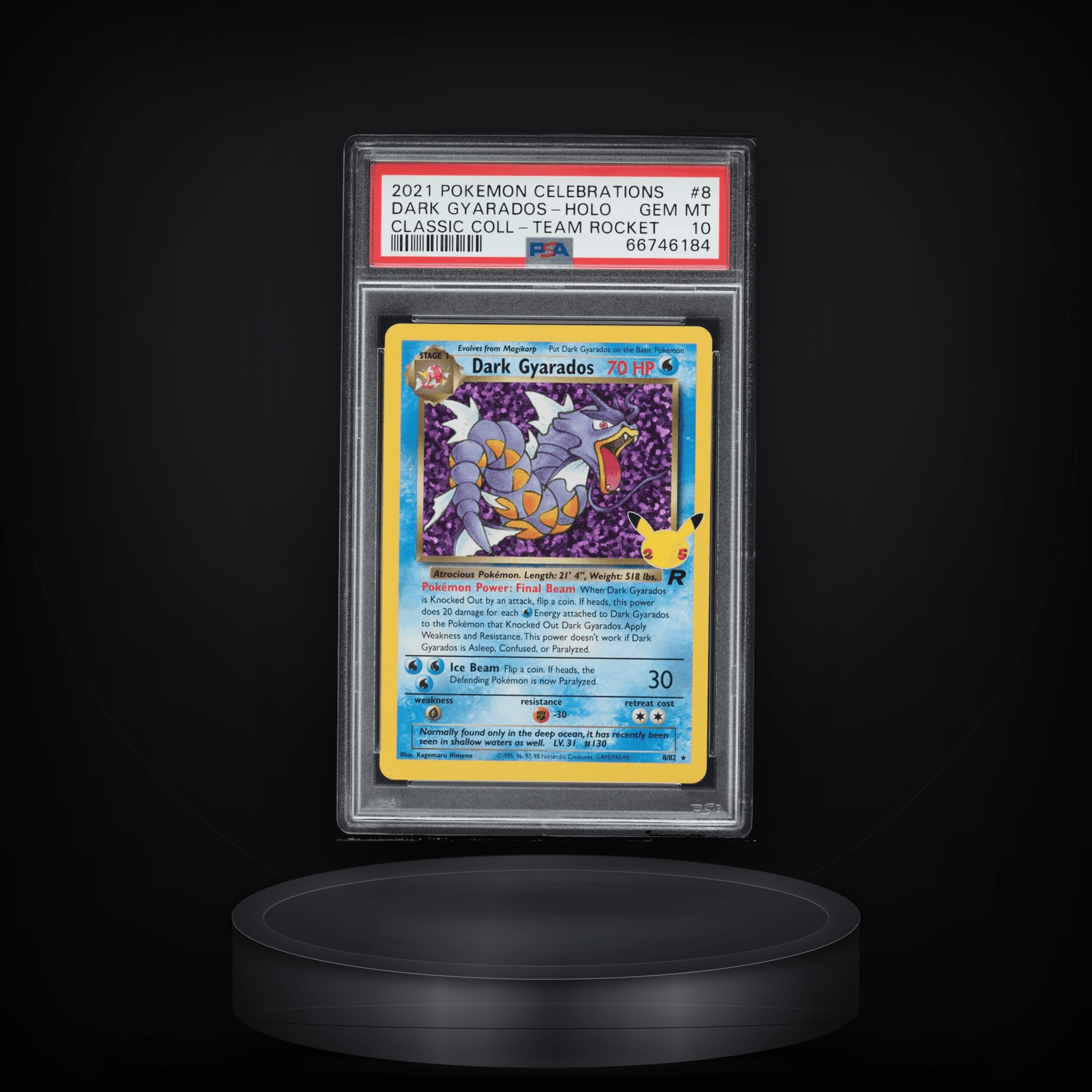 Dark Gyarados — Celebrations — PSA 10